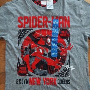 Spiderman Gray and Red Graphic Tee for Kids